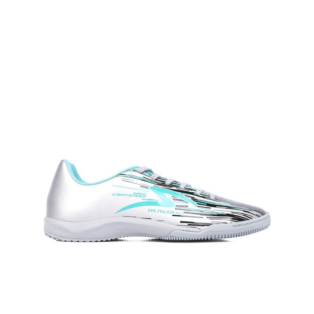 Sepatu Futsal Original Specs LightSpeed Reborn In / Ls Reborn Specs - Silver Black Aqua / Specs Orig