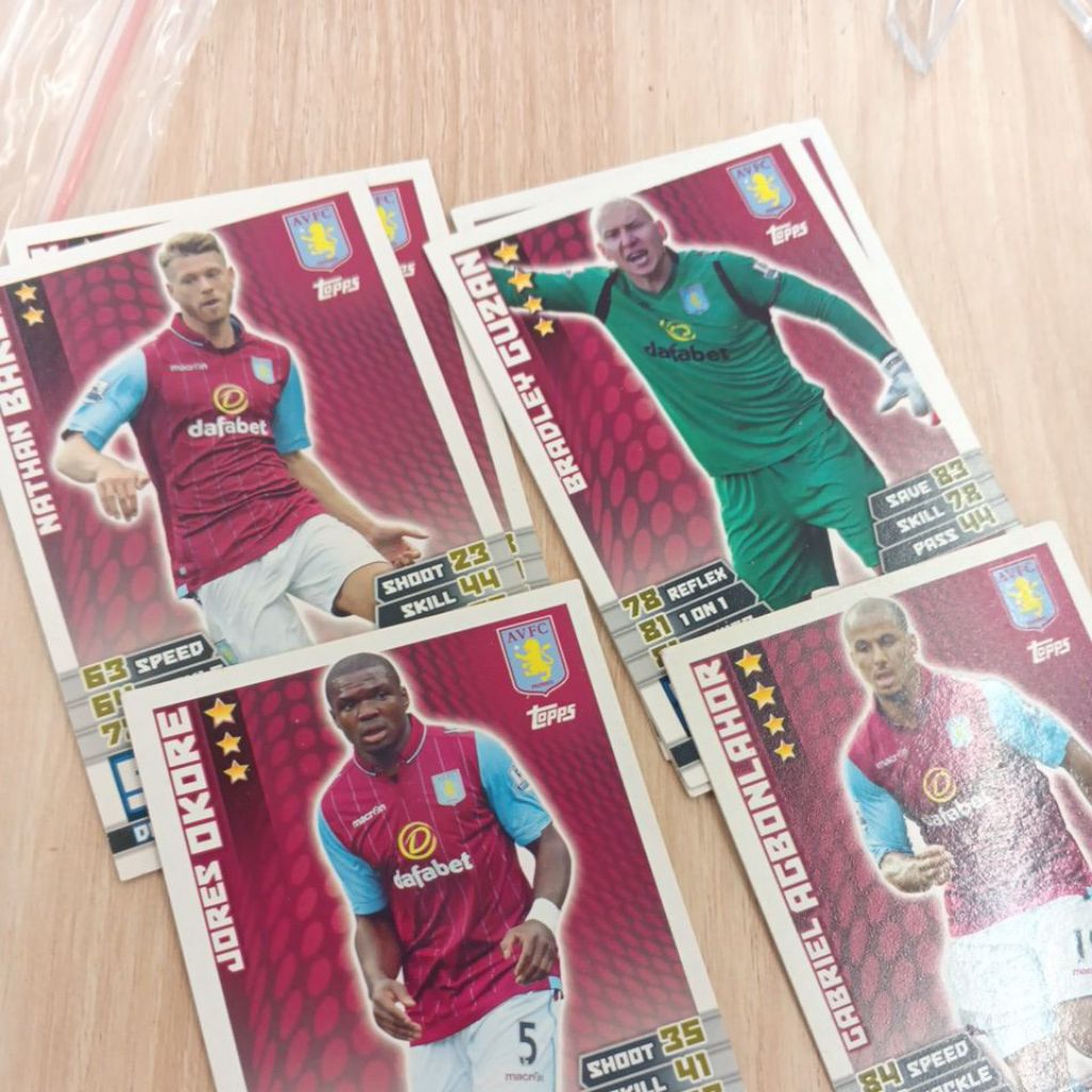 kartu bola match attax epl 2014/2015 Aston Villa base card
