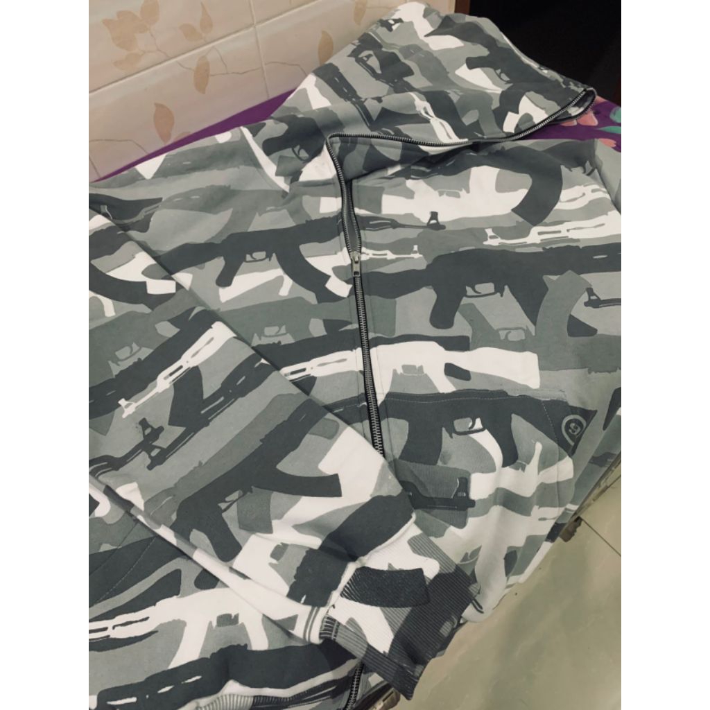 99CLOVER CAMO FULL ZIP UP