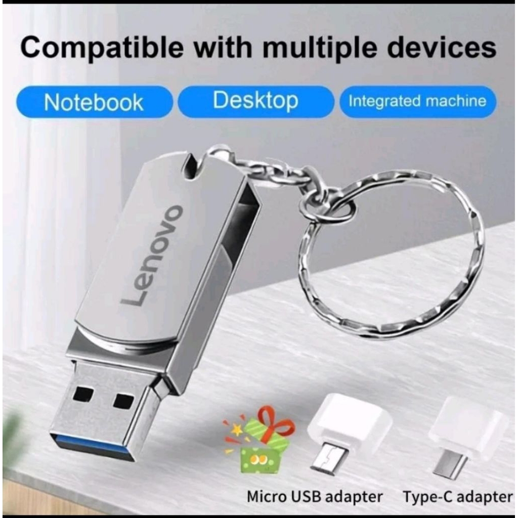 Original Flashdisk Lenovo 1TB 2TB U Disk USB 3.0 High Speed