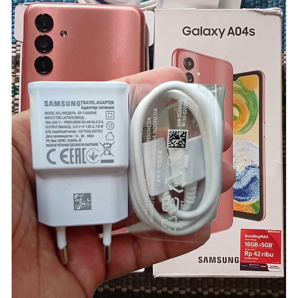 Charger original Samsung A04s Type c original asli