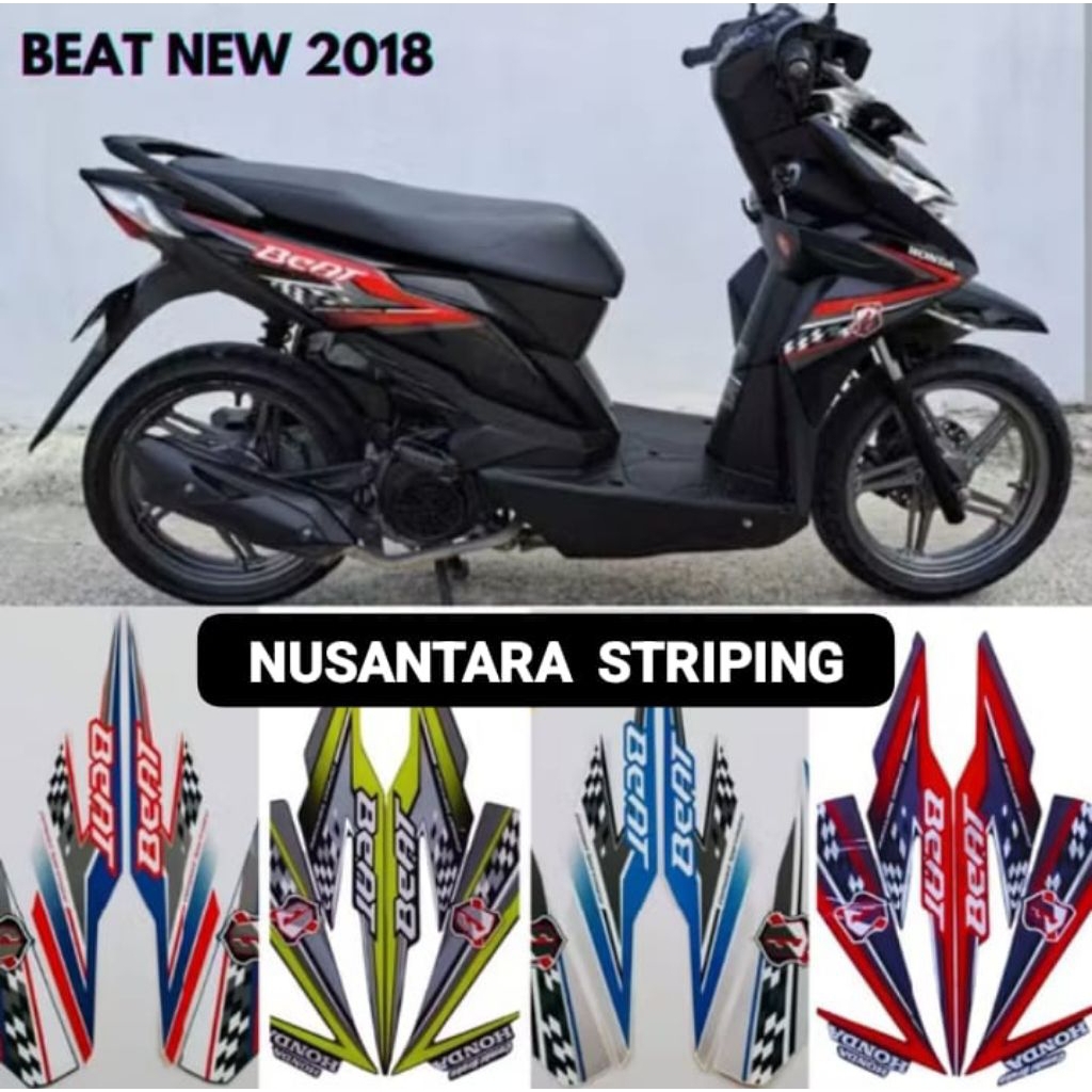 STIKER STRIPING HONDA BEAT FI 2018 DAN BEAT STREET 2018 Stiker