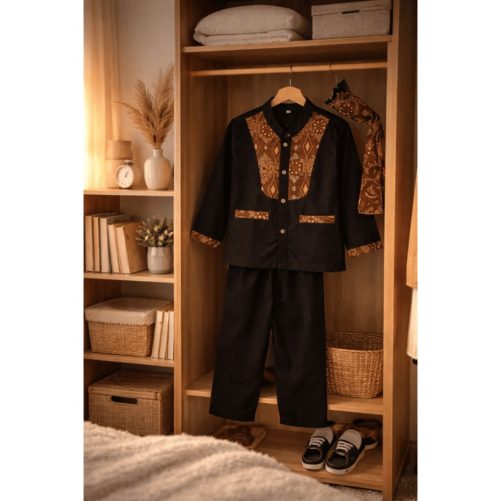 Baju Pangsi Sunda Anak & Dewasa Setelan Jawara Karuhun - Pakaian Adat Sunda Laki Laki Bahan Premium 