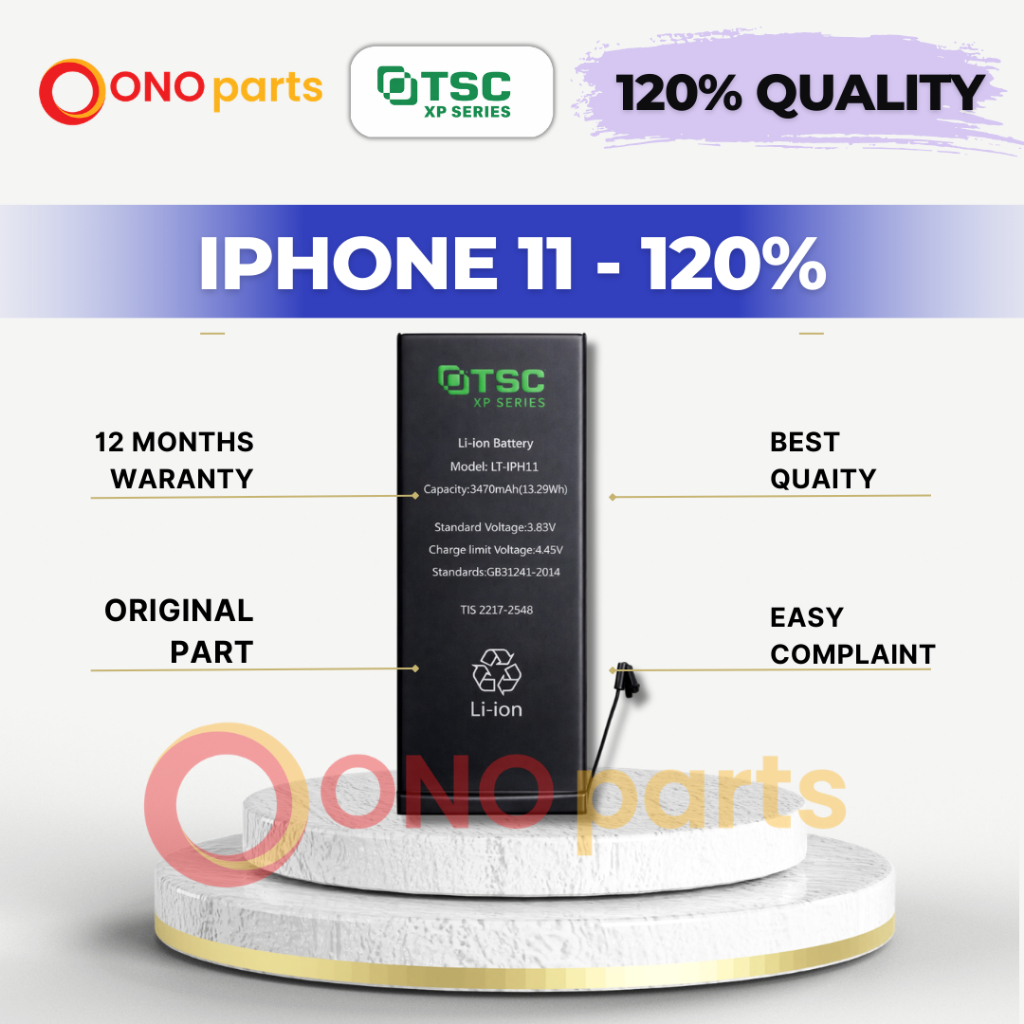TSC BATTERY IPHONE 11 120% ORIGINAL HIGH QUALITY BATERAI IPHONE 11 REPLACEMENT