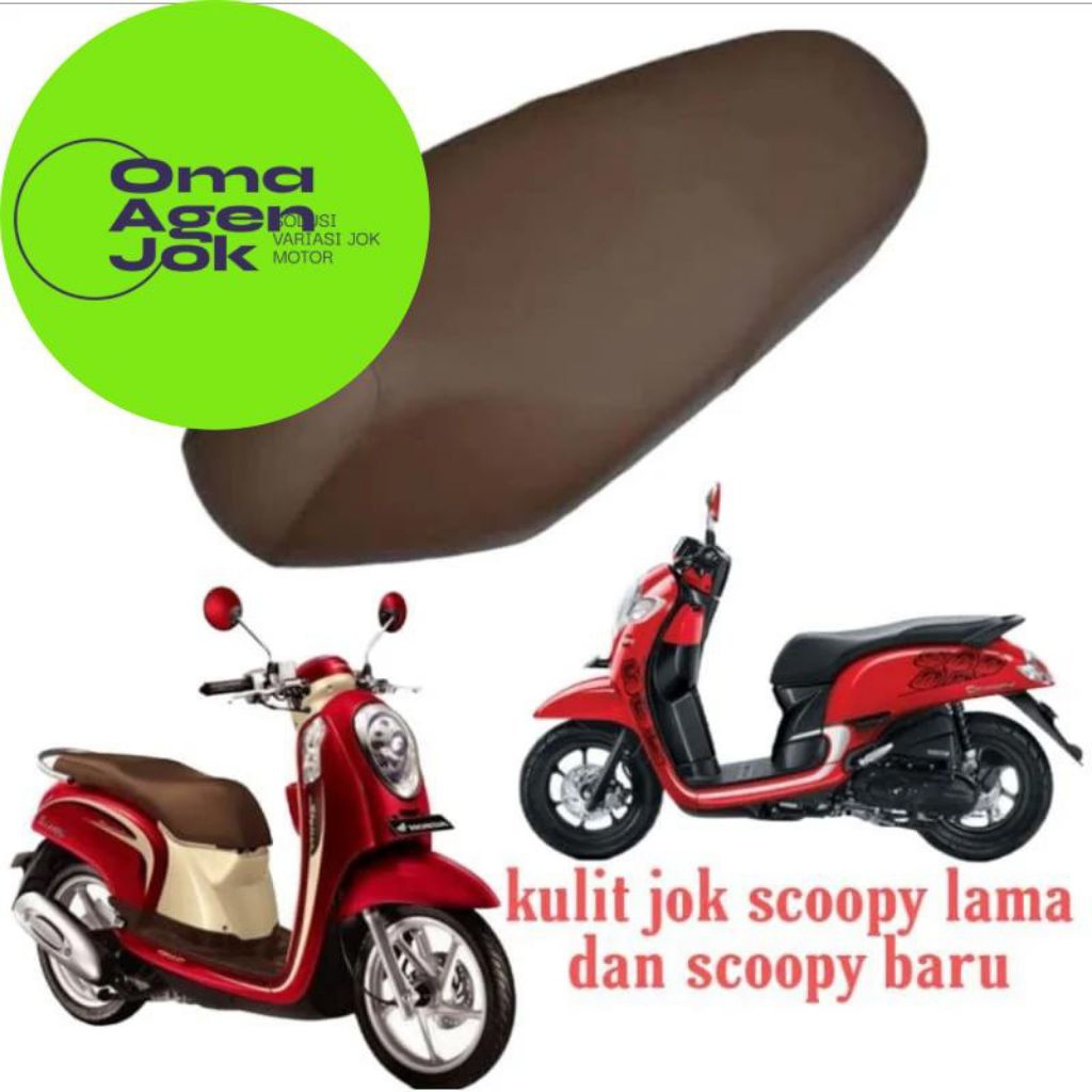 Kulit Jok Motor Scoopy lama pakai lis, Scoopy Fi setik model original