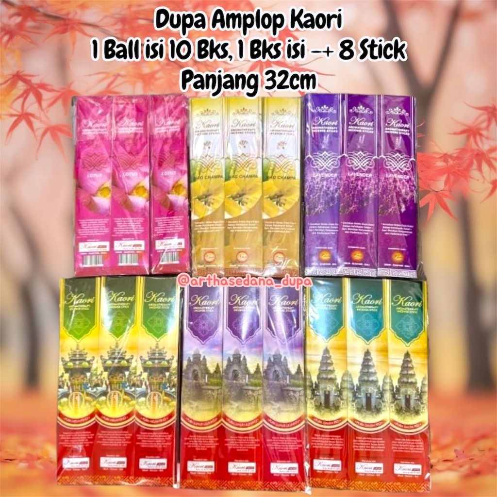 DUPA / HIO AROMATHERAPI HARUM MURAH TERLARIS. DUPA AMPLOP KAORI