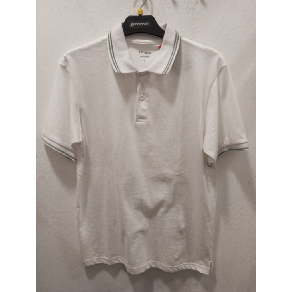 kaos kerah lengan pendek pria Nevada original size S-XL