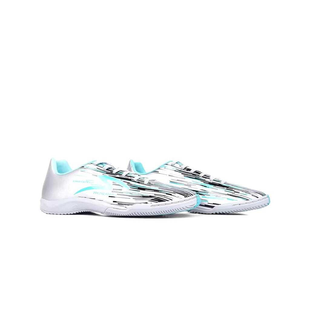SPECS SEPATU FUTSAL LIGHTSPEED REBORN IN SILVER/BLACK/AQUA