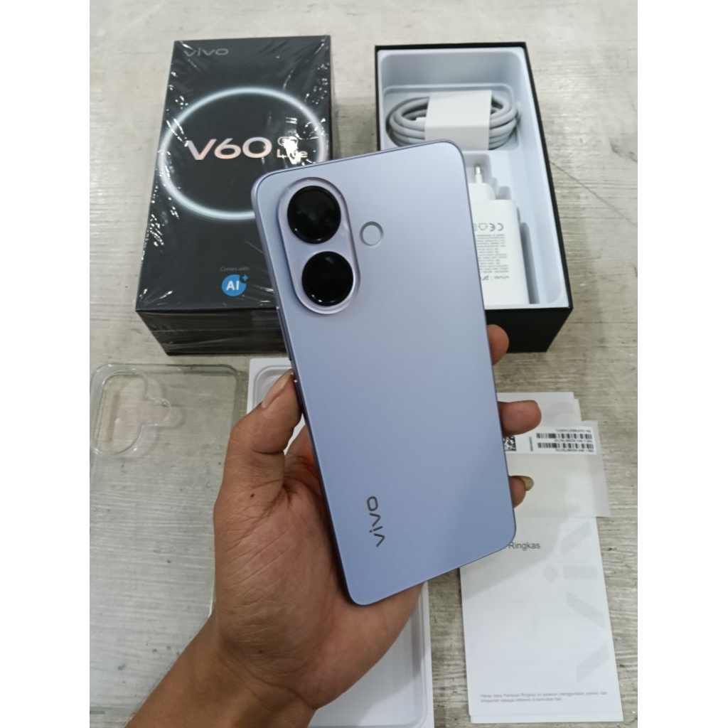 Vivo V60 lite 5G 8/256 seken murah dan lengkap