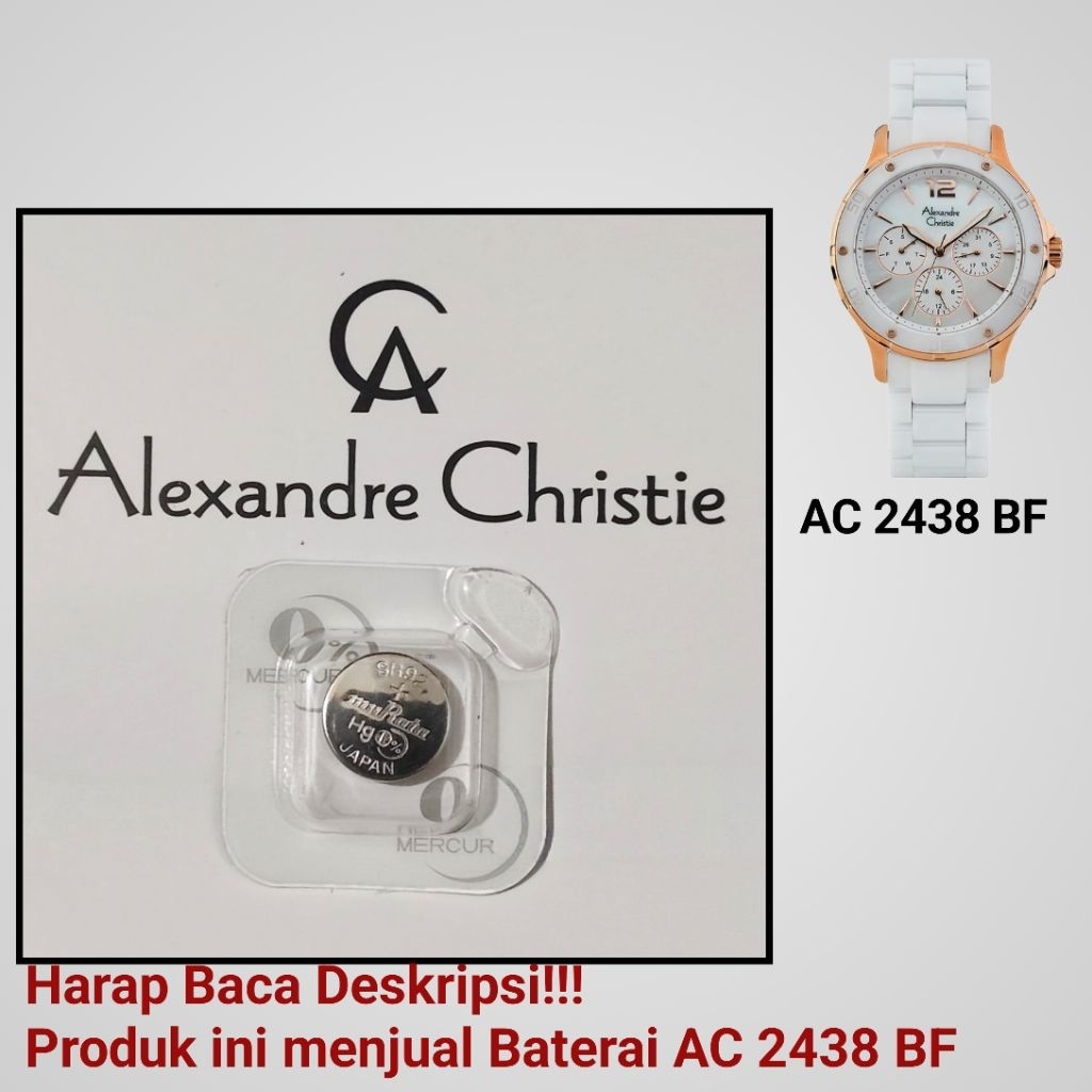 Baterai Jam Tangan Alexandre Christie AC 2438 BF