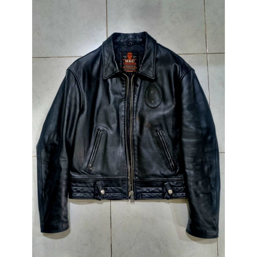 Jaket Kulit WRD Chevignon Highway Man like RBC Human Being Schott Aero Harley Davidson Leather Jacke