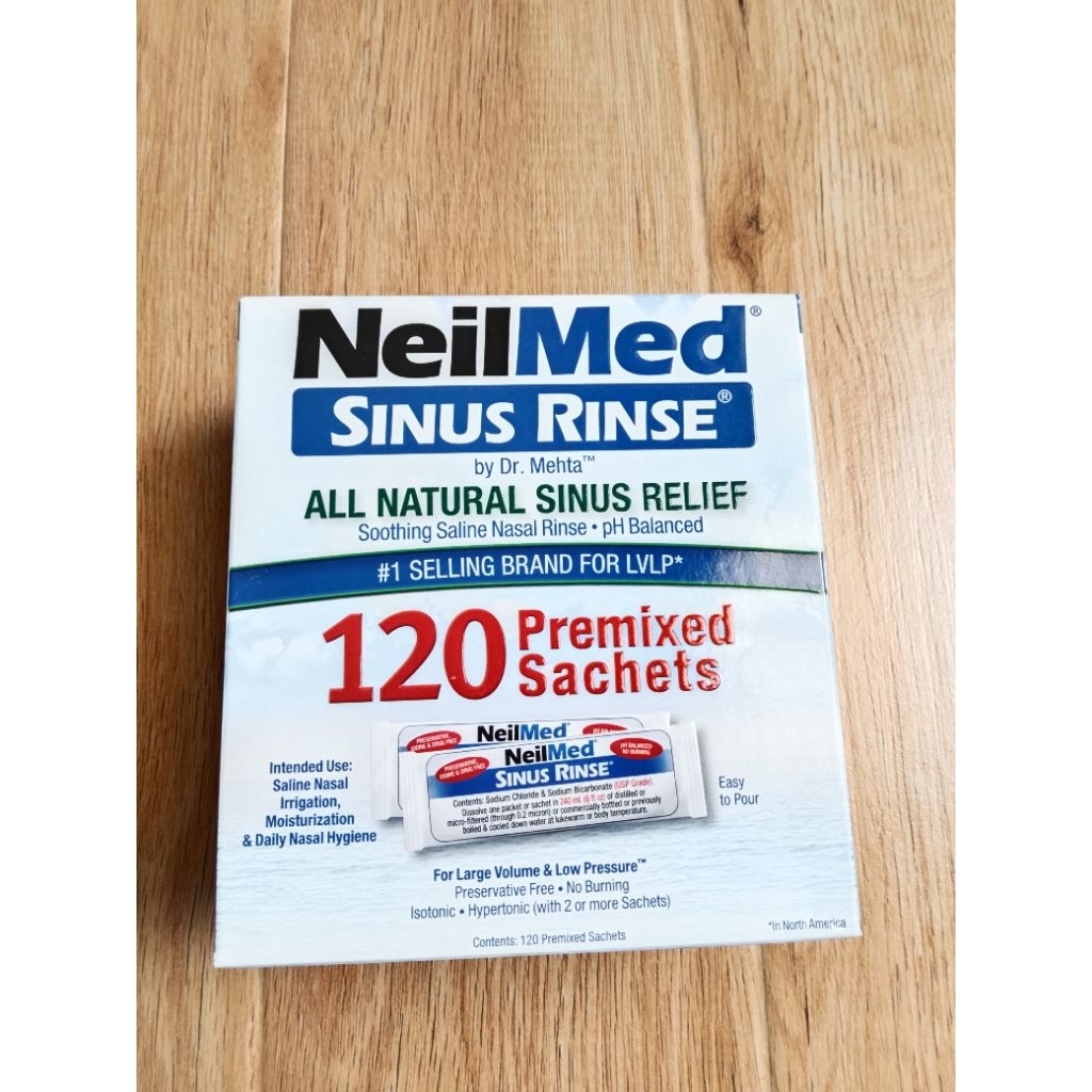 Neilmed Sinus Rinse 120 premixed sachets original Malaysia