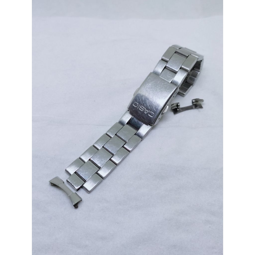 Casio japan vintage watch bracelet original 18mm rantai jam tangan casio klasik strap stainless part