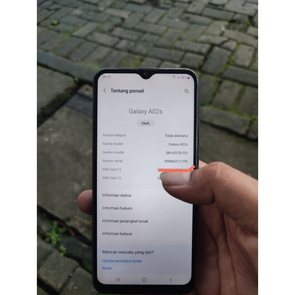 Samsung a02s ram4/64