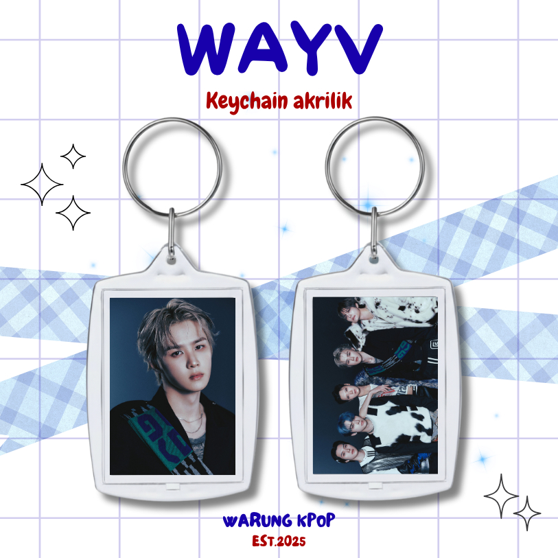 KEYRING KPOP GANCI GANTUNGAN KUNCI AKRILIK WAYV ACRYLIC KEYCHAIN UNOFFICIAL KUN TEN WINWIN XIAOJUN H