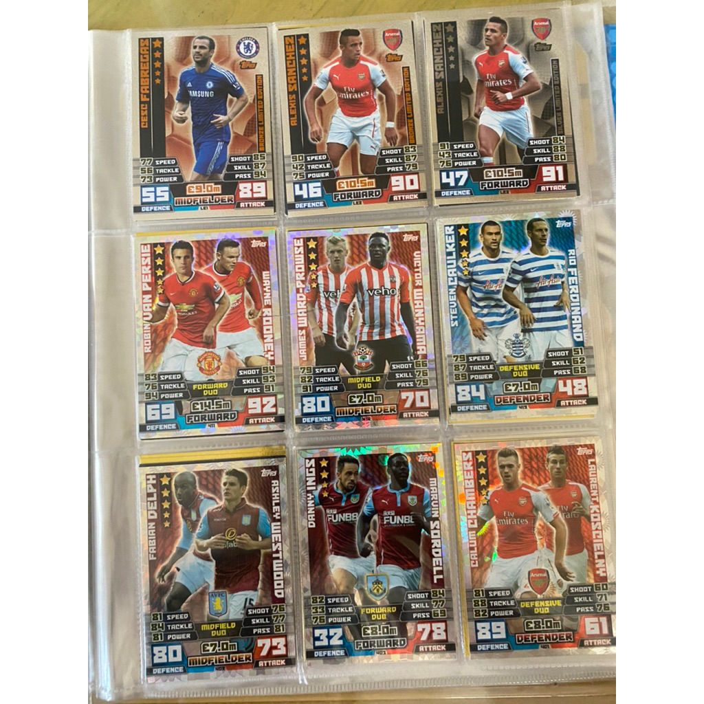 Silver & Bronze Limited Edition, Hundred Club, Duo of the Team Topps Match Attax 2014-2015 Eng
