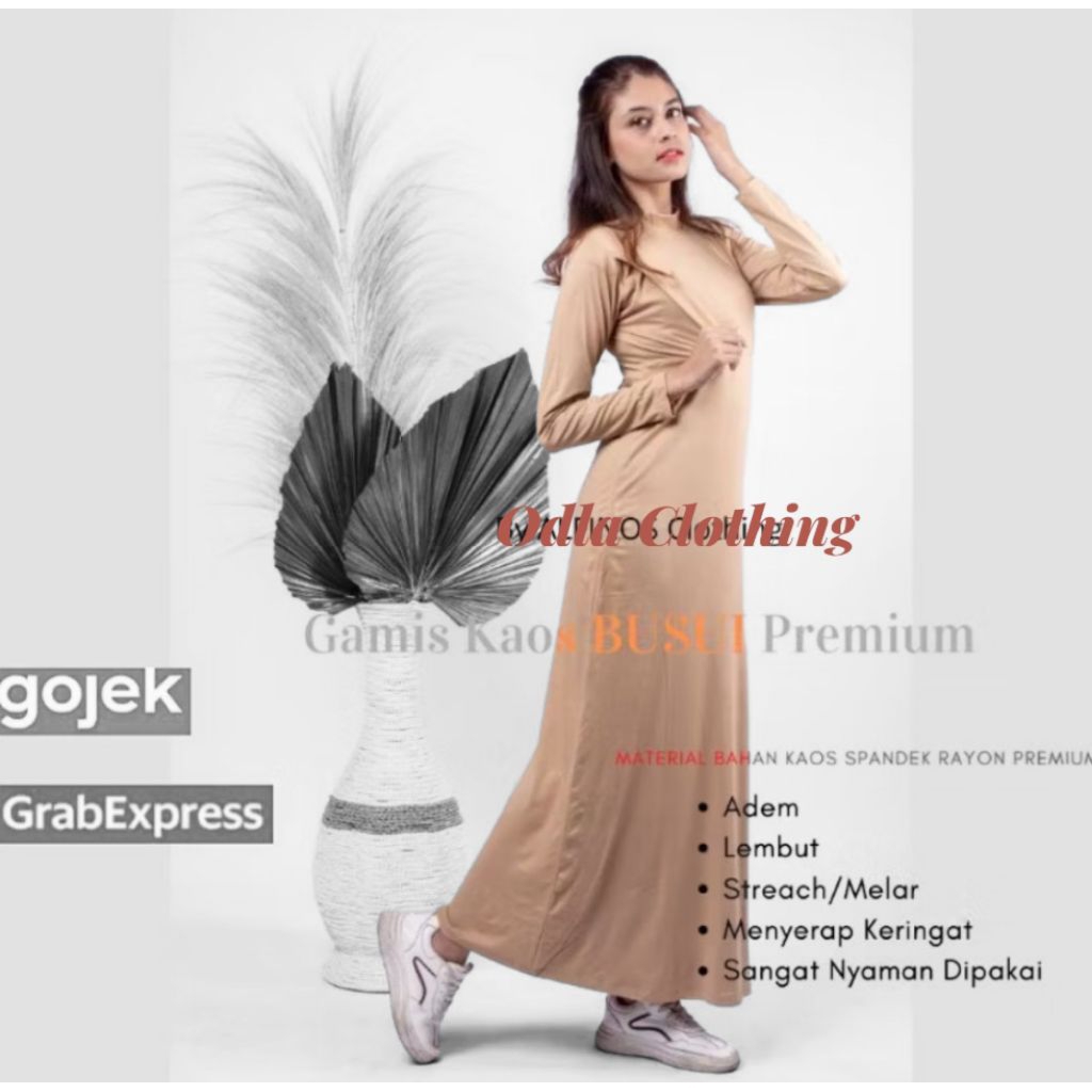 Manset Gamis Busui Lengan Panjang||Dress Ibu Menyusui