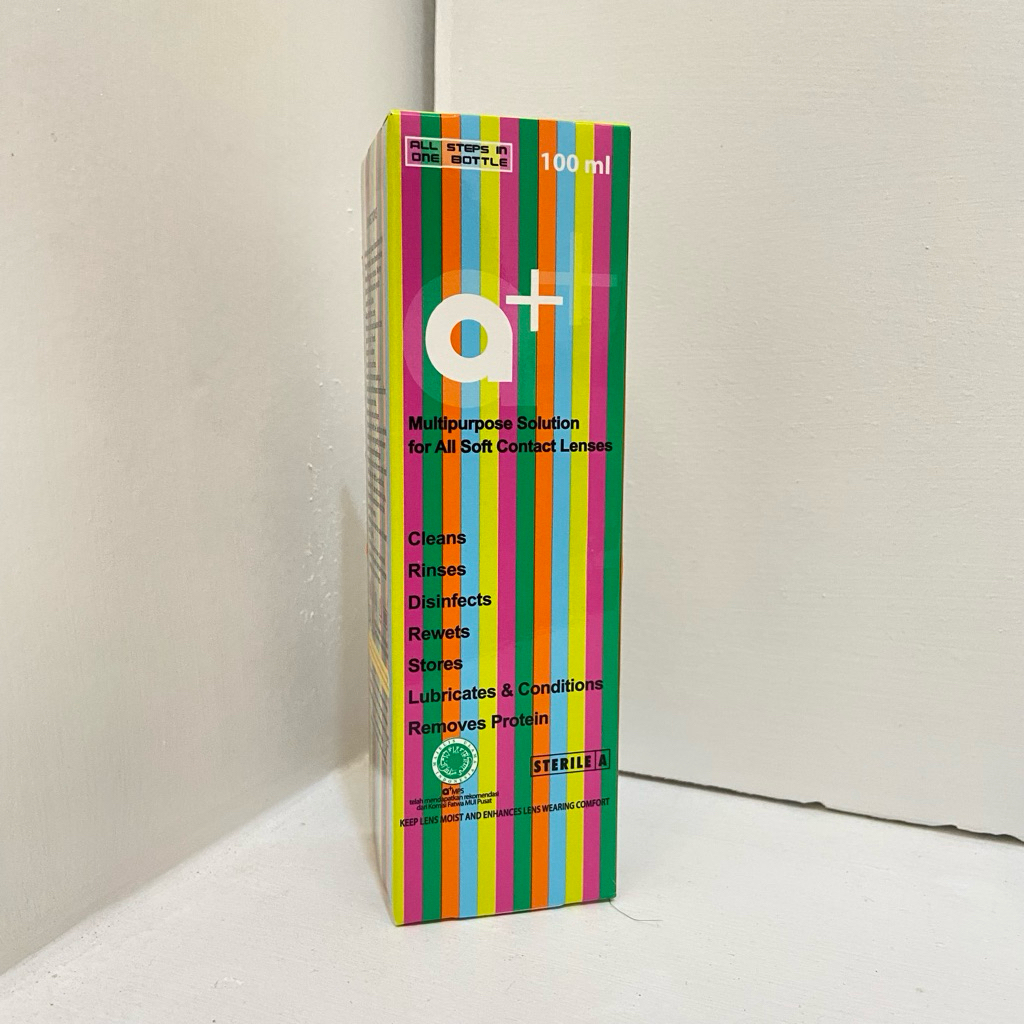 A+ Aplus A Plus 100ml Cairan Pembersih Softlens Multi Purpose Solution With HPMC