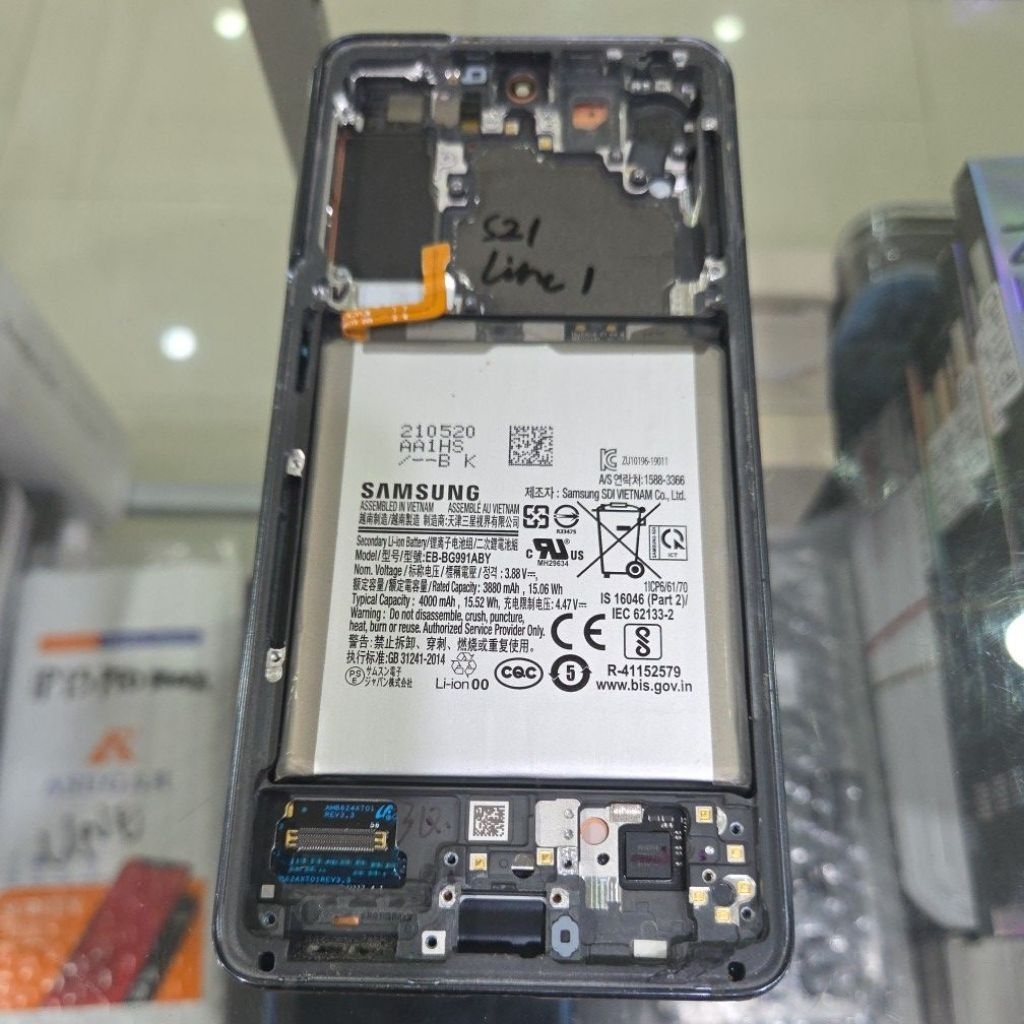 LCD SAM S21 5G COPOTAN LINE 1 + BATT