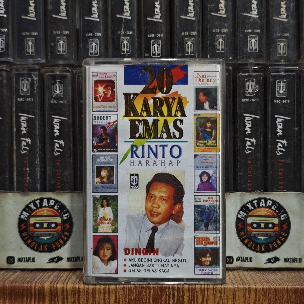 Kaset - 20 Karya Emas Rinto Harahap - Kompilasi Indonesia - Kaset Pita - Radio Tape - Radio - Pemuta