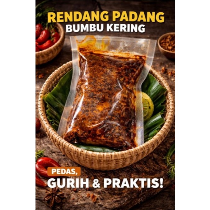 Rendang Daging Padang Bumbu Kering