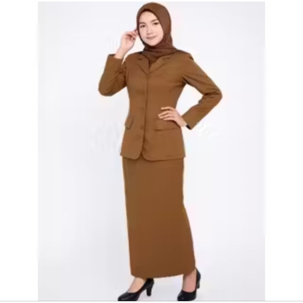 STELAN SERAGAM PEMDA PNS WANITA SERAGAM PNS WANITA. BAHAN STANDARD KAIN PNS
