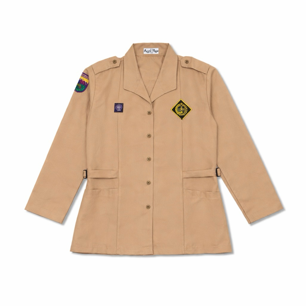 SERAGAM SEKOLAH APRILMOP BLUS PRAMUKA SMP SMA RAPILO SNI PANJANG PEREMPUAN