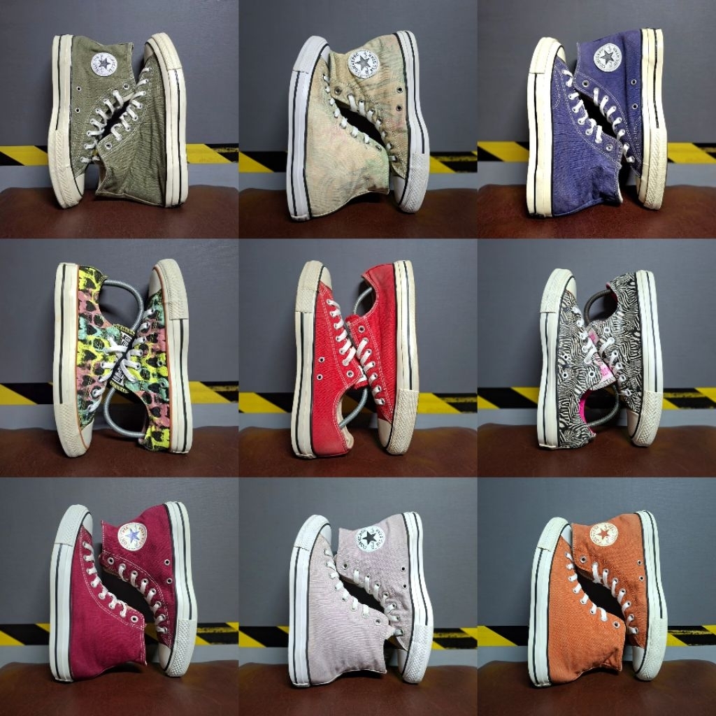 [OBRAL] Sepatu Pre-loved Converse All Star Series Warna & Motif (CT / 70's / One Star) Original Good
