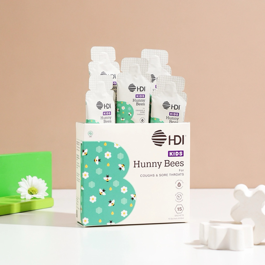 HDI HDI KIDS HUNNY BEES | OBAT HERBAL TENGGOROKAN ANAK