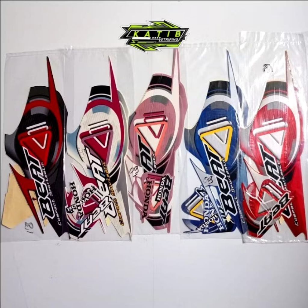STRIPING BEAT KARBU 2009 LENGKAP FULLSET ORIGINAL LOOK - STIKER BEAT KARBU 2009 LENGKAP FULL BODY