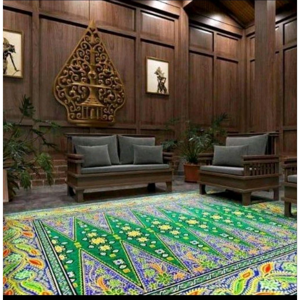 Ambal Karpet Jasmin Lantai Primadani Turki 190cm×240cm Dengan Motif Batik Abstrak