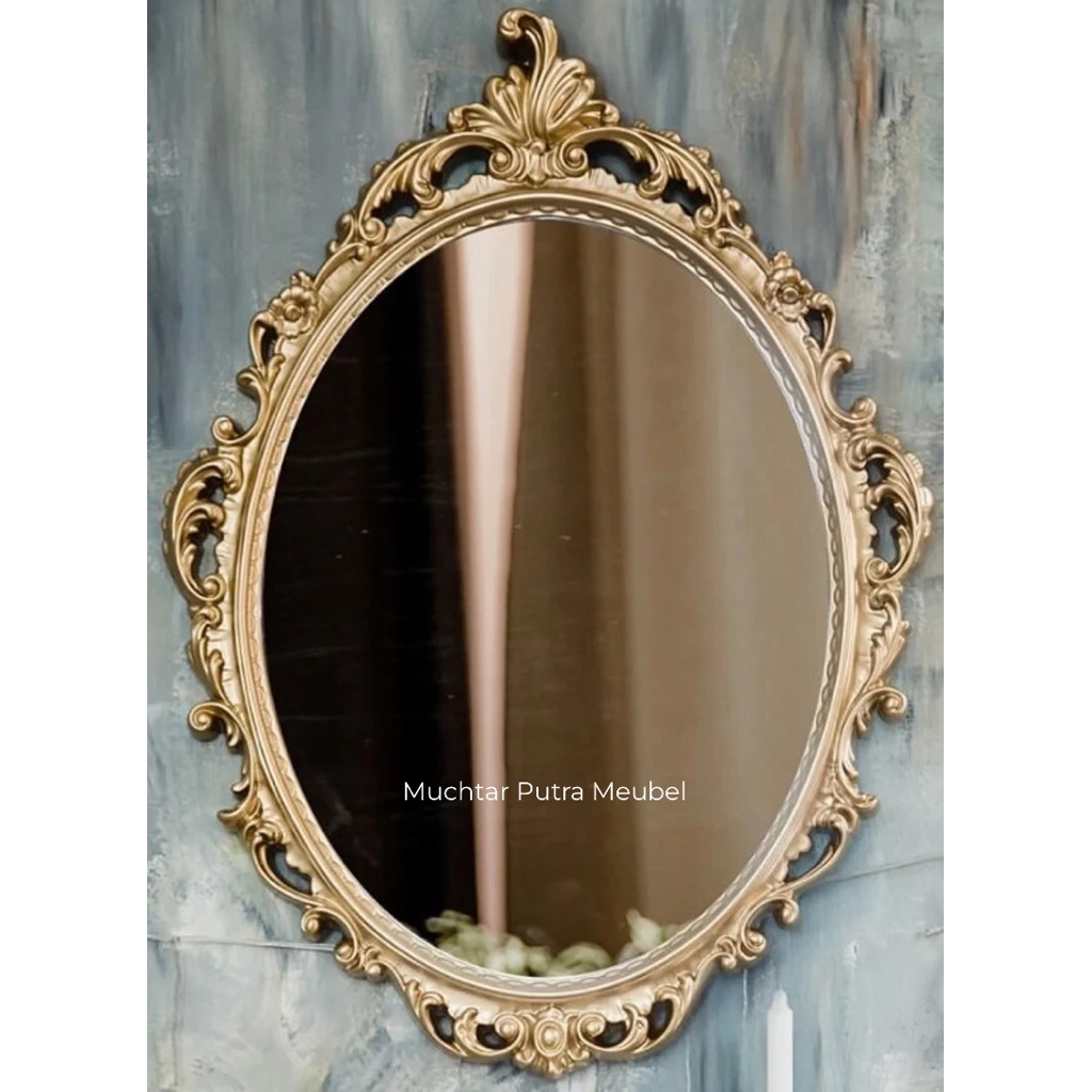 standing mirror / mirror wall vintage / mirror classic / mirror wall / cermin dinding