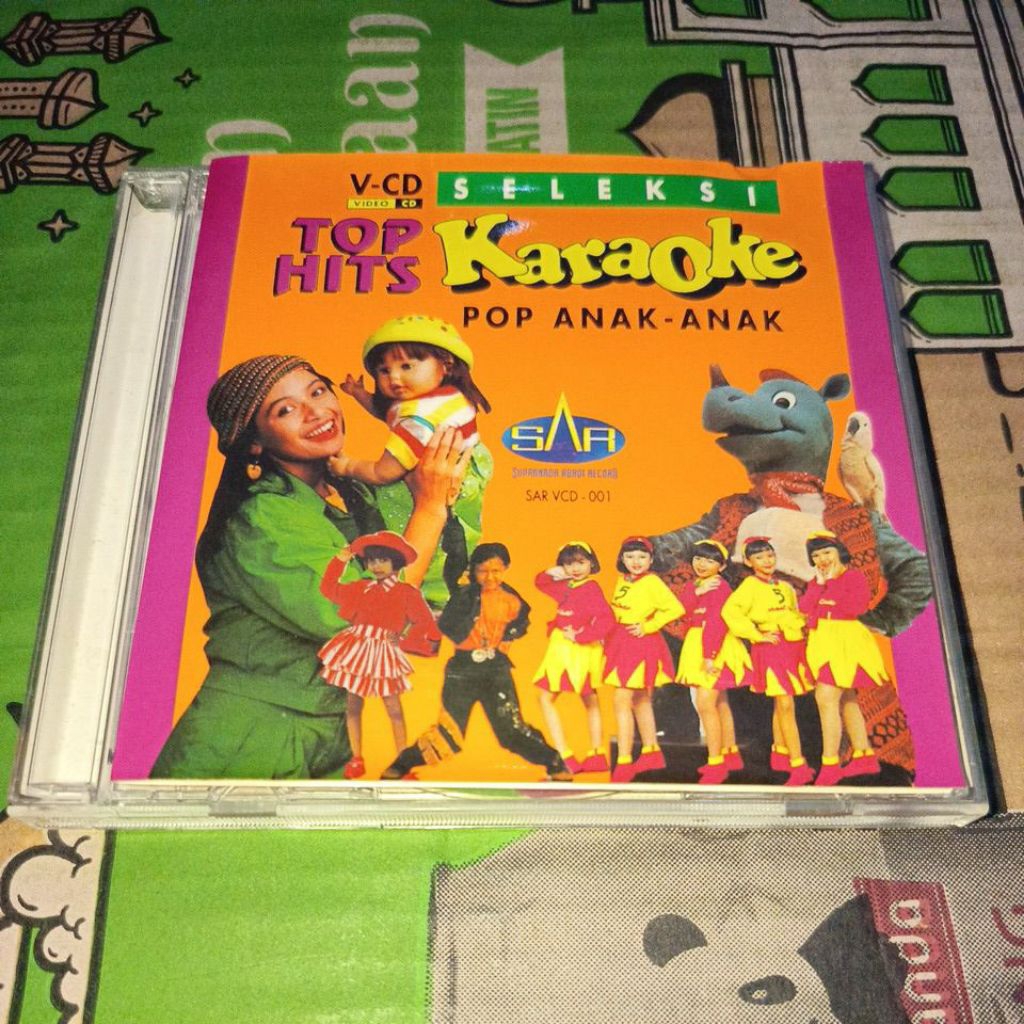 VCD SELEKSI TOP HITS KARAOKE POP ANAK ANAK VARIOUS ARTIST BONDAN PRAKOSO SUSAN KAK RIA ENES