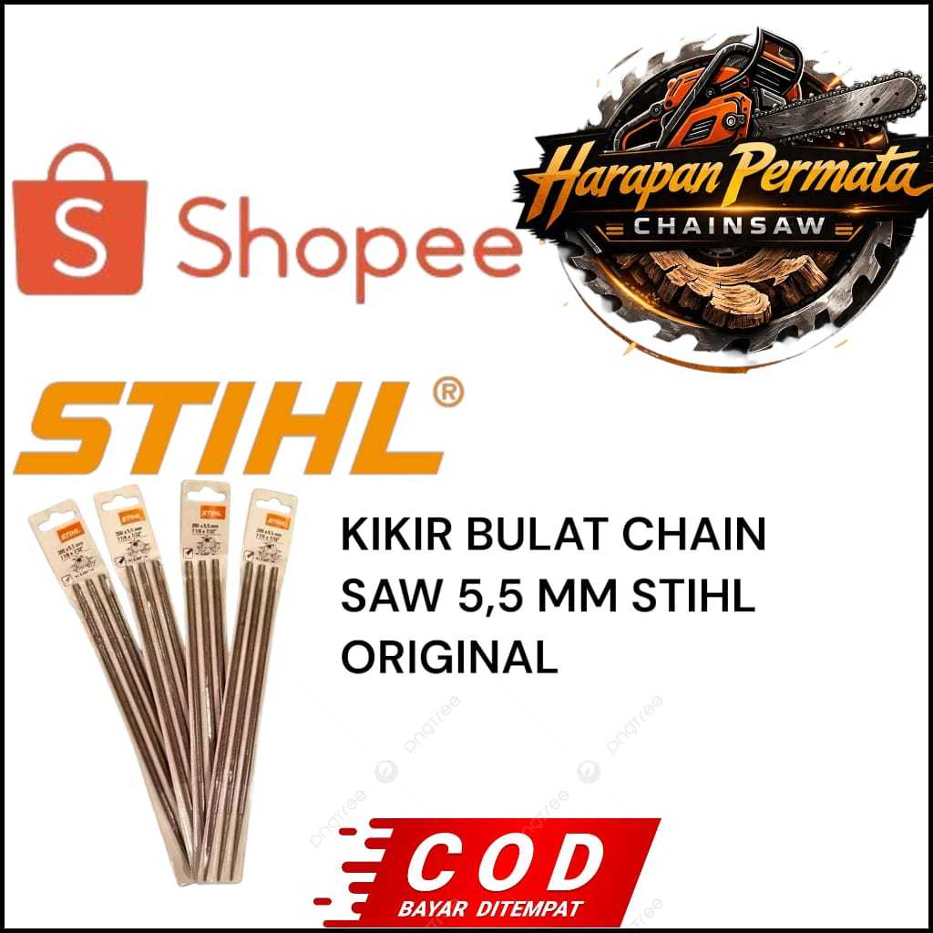 MURMER KIKIR BULAT CHAINSAW 5,5 MM STIHL ORIGINAL STIHL