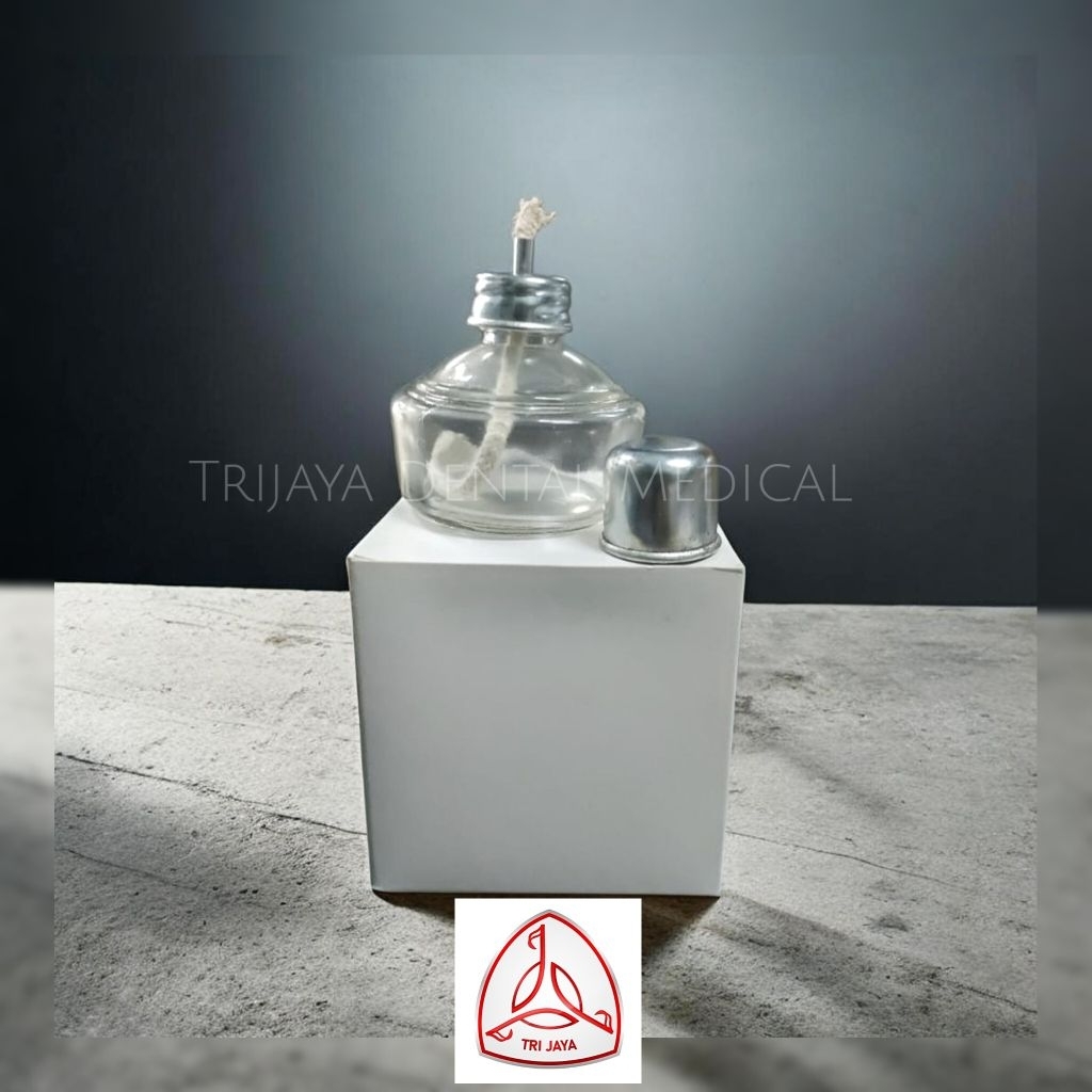 Trijaya Dental Medical Bunsen Kaca/ Lampu kaca spiritus/ Dental Bunsen/ spiritus burner