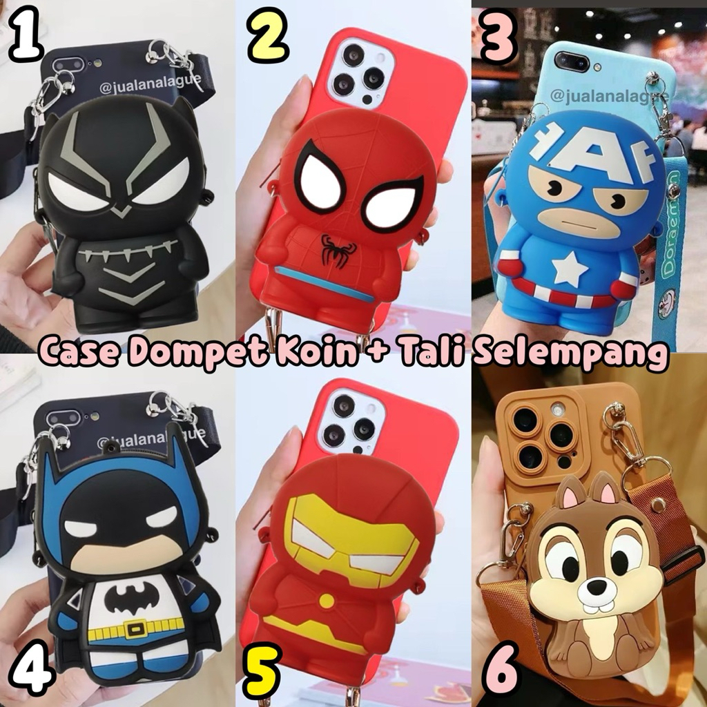 Case Dompet Koin dan Tali Selempang Xiaomi REDMI NOTE 2 4 4X 5A PRIME 5A NON FINGER PRINT 7 8 9 MAX 