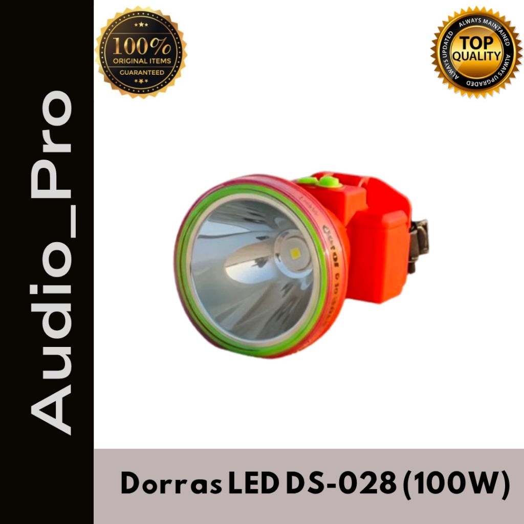 Senter Kepala Selam Dorras DS-028 DS 028 100W Cahaya Putih