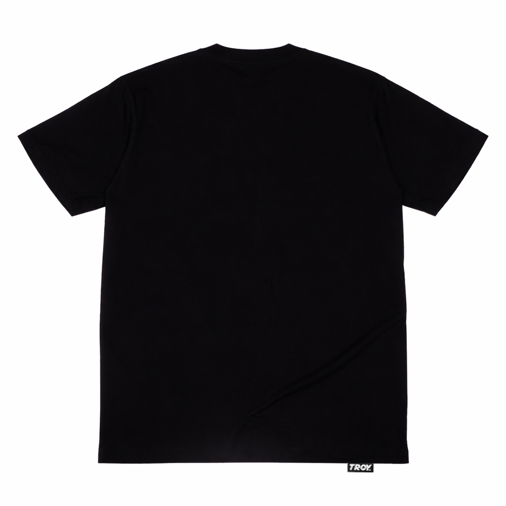 Troy Company Tshirt Black Raccoon Pylox - Kaos Pria Lengan Pendek Hitam MTD 2115
