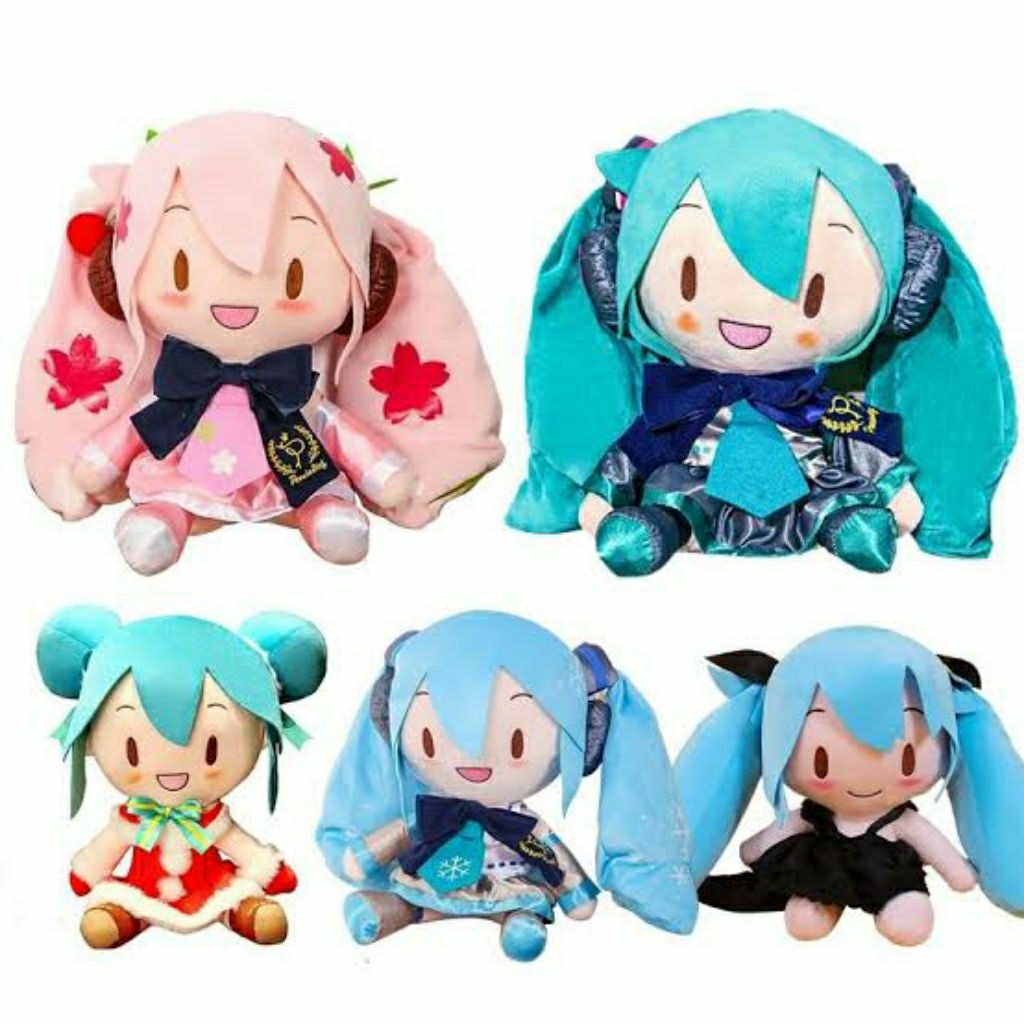 Hatsune Miku Plush Doll Boneka Miku Sakura Snow Jumbo