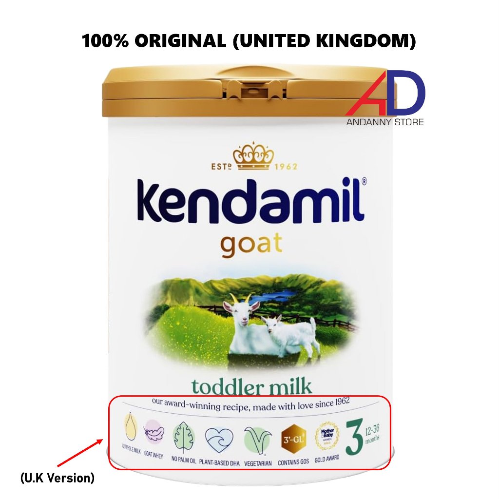 KENDAMIIIIIL GOAT TODDLER MILK FORMULA STAGE 3 (WITH HMOs) / SUSU FORMULA KAMBING A2 / 100% FULL CRE