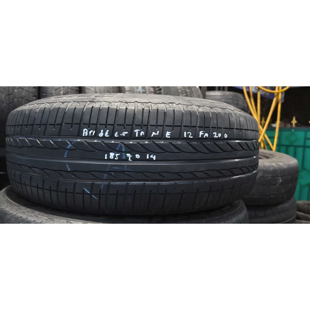 Ban bekas garitan Bridgestone B250 185/70 R14 tambalan 1 tahun pembuatan 2012 FA