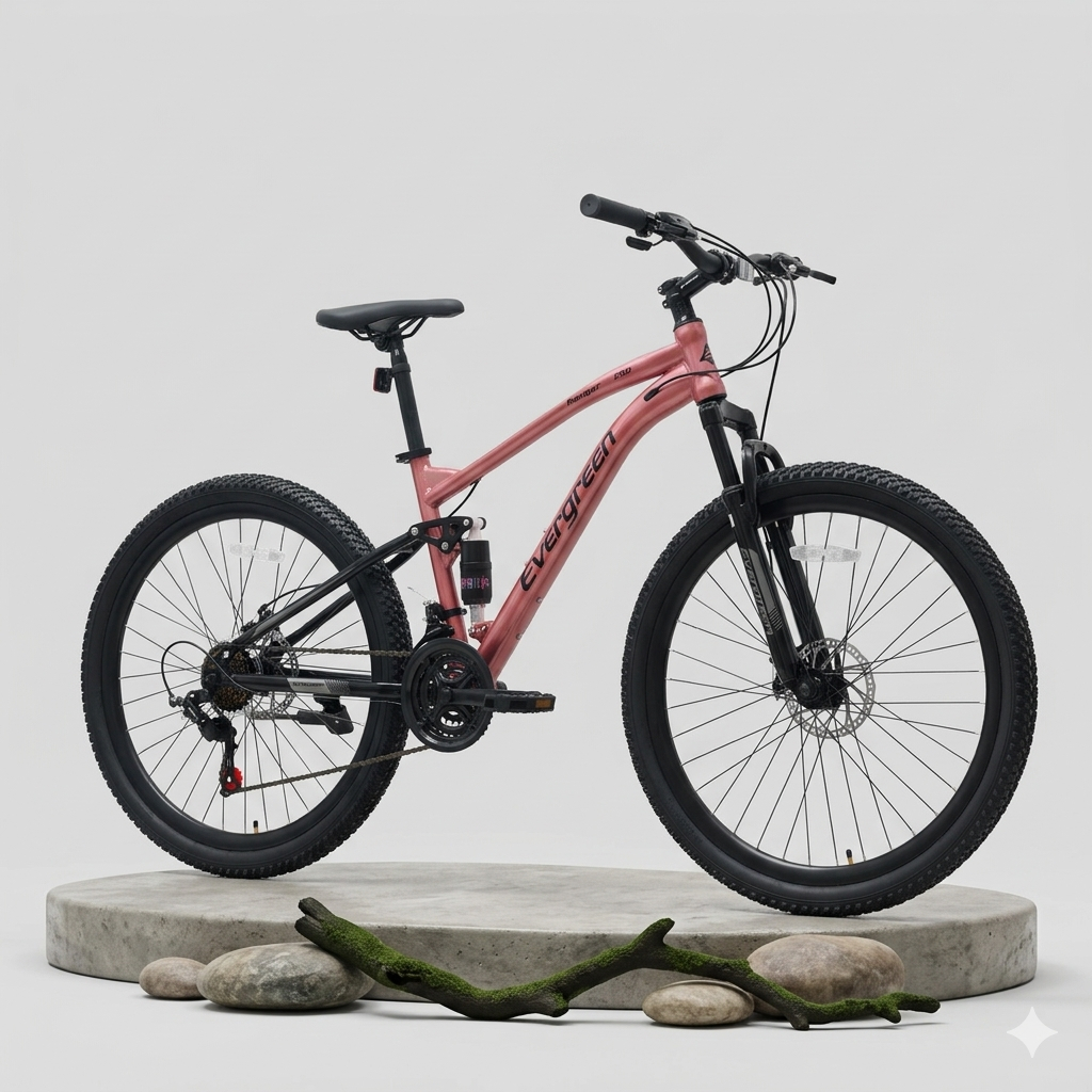 Sepeda Gunung Evergreen Ranger R50 R55 R35  Full Suspension Shifter 3 x 7 Speed Shimano MTB 26 27,5 