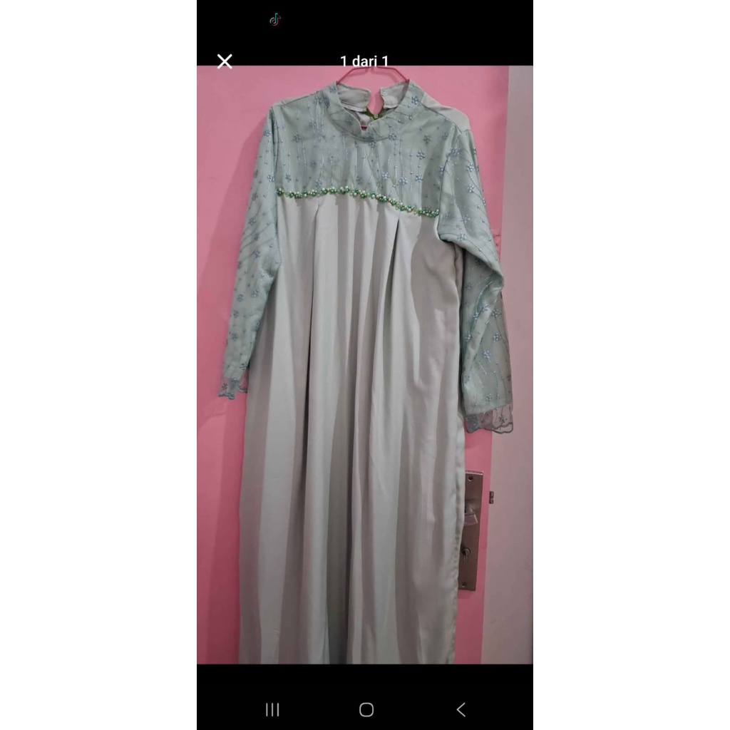 dress hijau sage