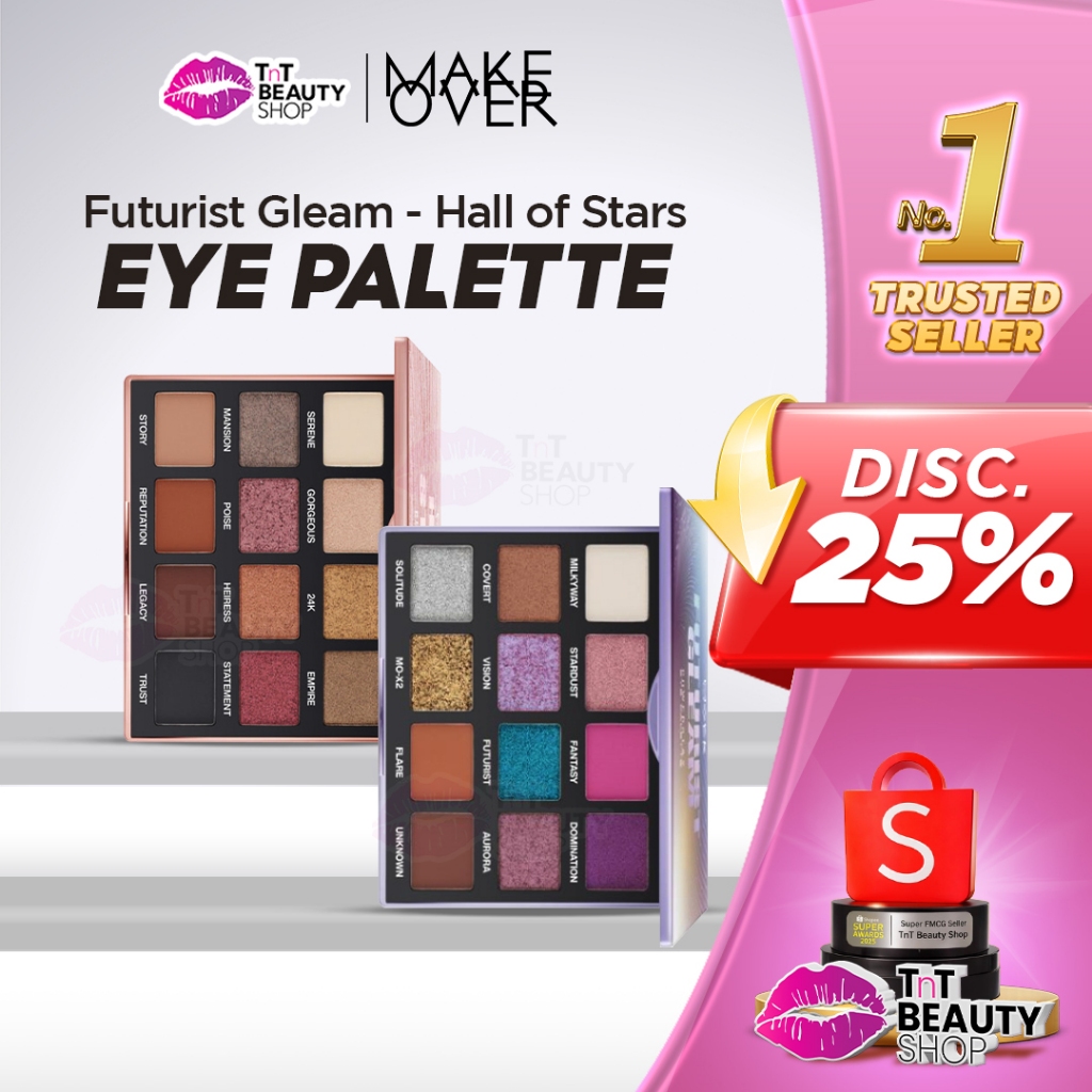 Make Over Powerstay Eye Palette - Futurist Gleam - Hall Of Stars | Eyeshadow | TnT Beauty Shop