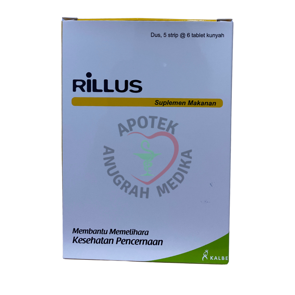 Rillus 30 Tablet Kunyah Probiotik dan Prebiotik