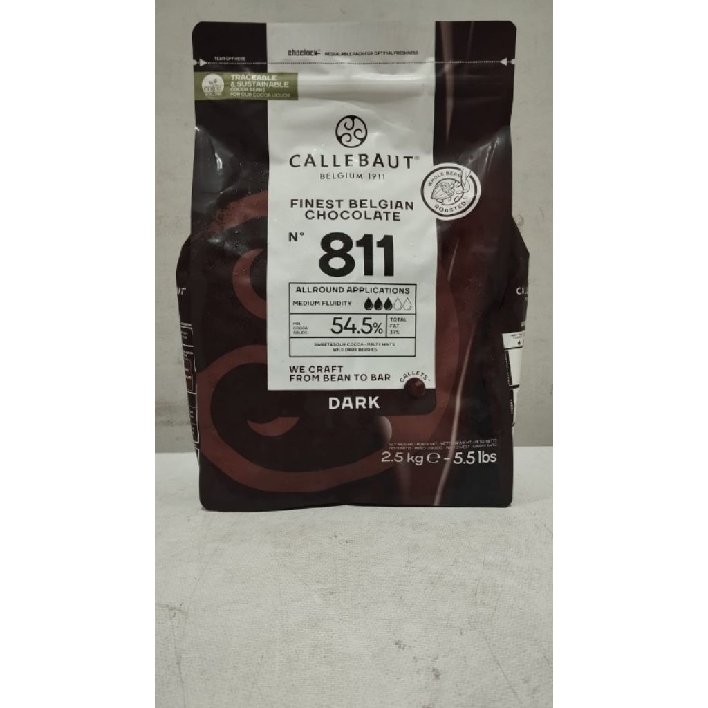 Callebaut Dark Chocolate 811 2.5kg