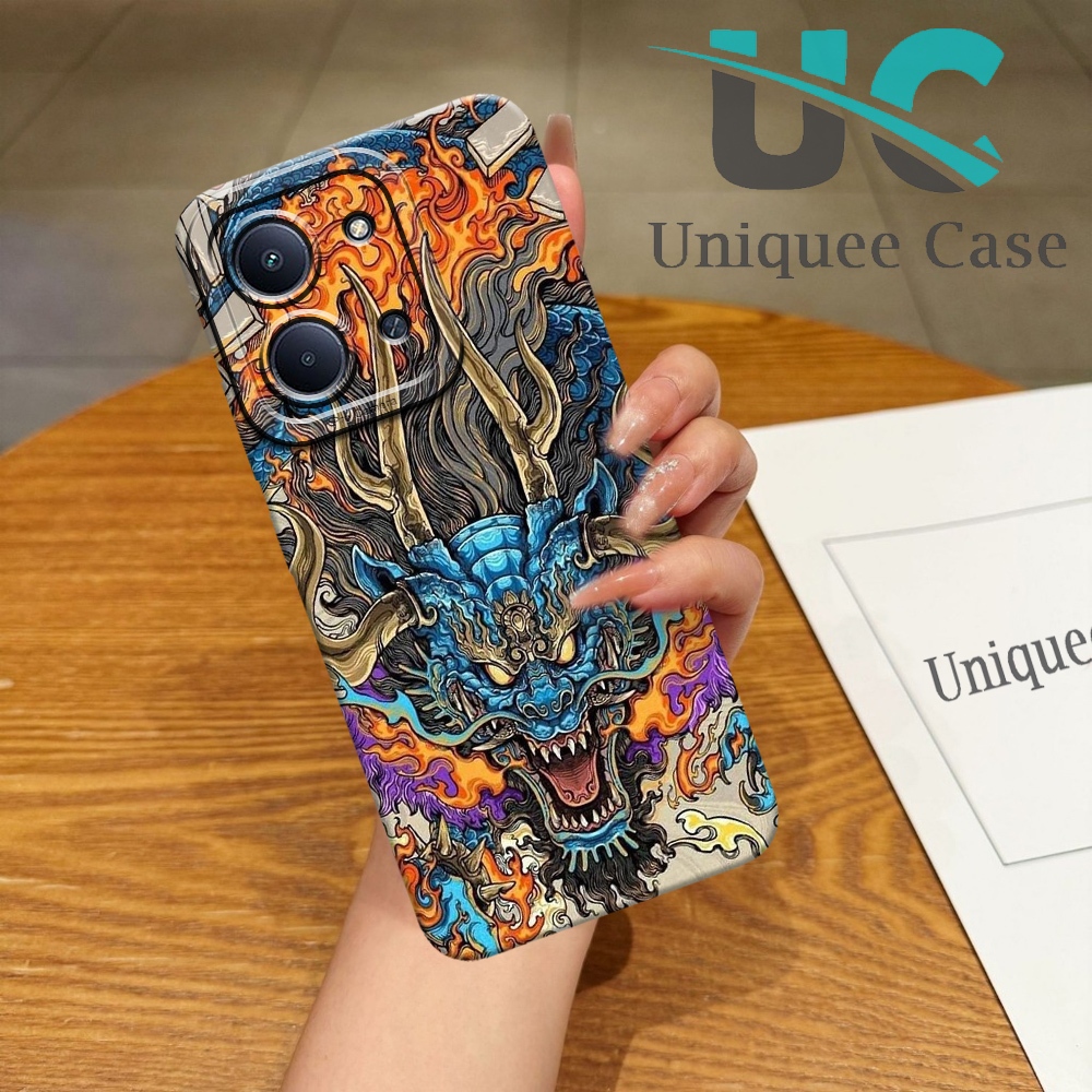Case Hp Xiaomi Poco C85 4G 2025 Terbaru Softcase Pro Camera Dragon Silicon Case Lucu Kesing Hp