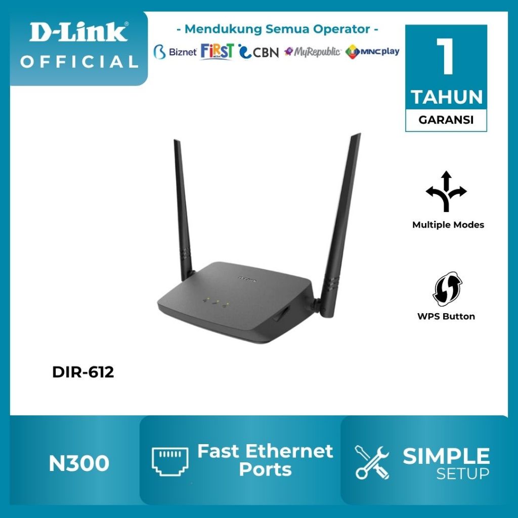 D-Link DIR-612 Wireless Router / Wifi Router / Modem Router