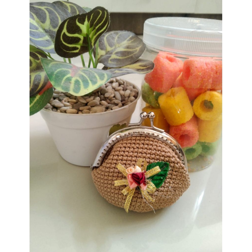 Dompet Rajut Koin Behel Mini