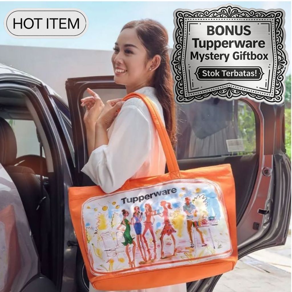 Tupperware Tas Jumbo Piknik Travel Bag Besar Stylish Picnic